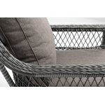 Гранд Латте кресло из искусственного ротанга, цвет графит