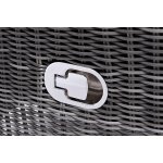 Форио кресло раскладное плетеное, цвет графит