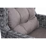 Форио кресло раскладное плетеное, цвет графит