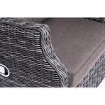 Форио кресло раскладное плетеное, цвет графит