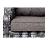 Форио кресло раскладное плетеное, цвет графит