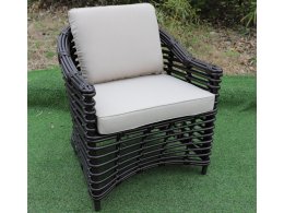 Ницца кресло из искусственного ротанга, цвет бронзовый