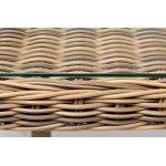 Латте плетеный стол из искусственного ротанга 140х80см, цвет соломенный