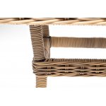 Латте плетеный стол из искусственного ротанга 140х80см, цвет соломенный