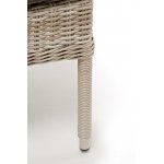 Алиса кресло плетеное, цвет бежевый с подушками