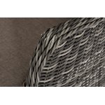 Алиса кресло плетеное, цвет графит с подушками