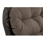 Алиса кресло плетеное, цвет графит с подушками