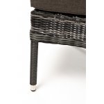 Алиса кресло плетеное, цвет графит с подушками