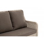 Гляссе диван трехместный из искусственного ротанга, цвет бежевый