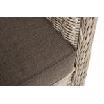 Гляссе диван трехместный из искусственного ротанга, цвет бежевый