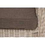 Гляссе диван трехместный из искусственного ротанга, цвет бежевый