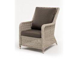 Гляссе кресло плетеное из искусственного ротанга, цвет бежевый
