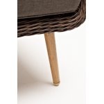 Прованс диван из искусственного ротанга трехместный, цвет коричневый