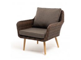 Прованс кресло из искусственного ротанга, цвет коричневый