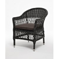 Сицилия плетеный стул из искусственного ротанга, цвет графит