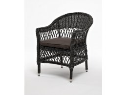 Сицилия плетеный стул из искусственного ротанга, цвет графит