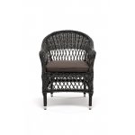 Сицилия плетеный стул из искусственного ротанга, цвет графит