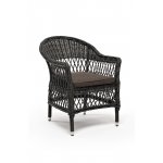 Сицилия плетеный стул из искусственного ротанга, цвет графит