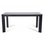 Венето обеденный стол из HPL 160х80см, цвет серый гранит, каркас черный