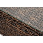 Капучино журнальный столик из искусственного ротанга (гиацинт), цвет коричневый