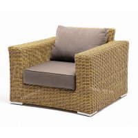 Боно кресло из искусственного ротанга, цвет соломенный