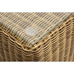 Боно журнальный столик из искусственного ротанга, цвет соломенный