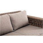 Боно диван из искусственного ротанга трехместный, цвет коричневый