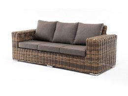 Палермо диван из искусственного ротанга трехместный, цвет соломенный