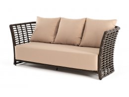 Валенсия диван из искусственного ротанга трехместный, цвет бронзовый