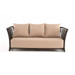Валенсия диван из искусственного ротанга трехместный, цвет бронзовый