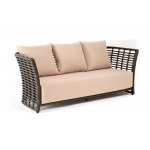 Валенсия диван из искусственного ротанга трехместный, цвет бронзовый