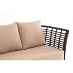 Валенсия диван из искусственного ротанга трехместный, цвет бронзовый