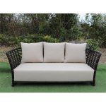 Валенсия диван из искусственного ротанга трехместный, цвет бронзовый