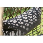 Флоренция подвесное кресло-кокон из искусственного ротанга, цвет соломенный с серой подушкой