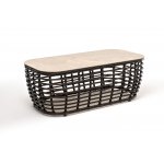 Ницца журнальный столик из искусственного ротанга, цвет бронзовый