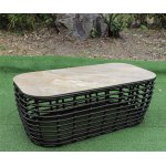 Ницца журнальный столик из искусственного ротанга, цвет бронзовый