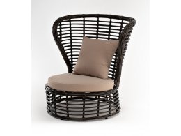 Парма кресло из искусственного ротанга, цвет бронзовый