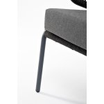 Милан диван 3-местный плетеный из роупа, каркас алюминий темно-серый (RAL7024) муар, роуп темно-серый круглый, ткань темно-серая 027