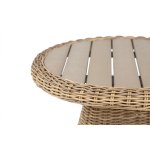 Равенна кофейный стол из искусственного ротанга, цвет соломенный