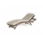 Лиссабон шезлонг из искусственного ротанга, цвет коричневый