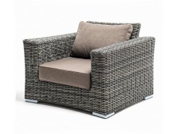 Боно кресло из искусственного ротанга, цвет графит