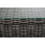 Боно журнальный столик из искусственного ротанга, цвет графит