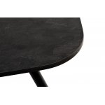 Верона журнальный стол из HPL 120х65, H40, каркас черный муар, цвет столешницы серый гранит