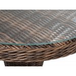 Леванте стол круглый из искусственного ротанга, цвет коричневый