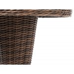 Леванте стол круглый из искусственного ротанга, цвет коричневый