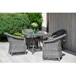 Равенна плетеное кресло из искусственного ротанга, цвет графит