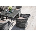 Равенна плетеное кресло из искусственного ротанга, цвет графит