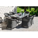 Равенна плетеное кресло из искусственного ротанга, цвет графит