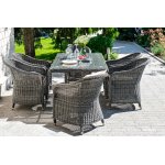 Равенна плетеное кресло из искусственного ротанга, цвет графит