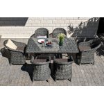 Равенна плетеное кресло из искусственного ротанга, цвет графит